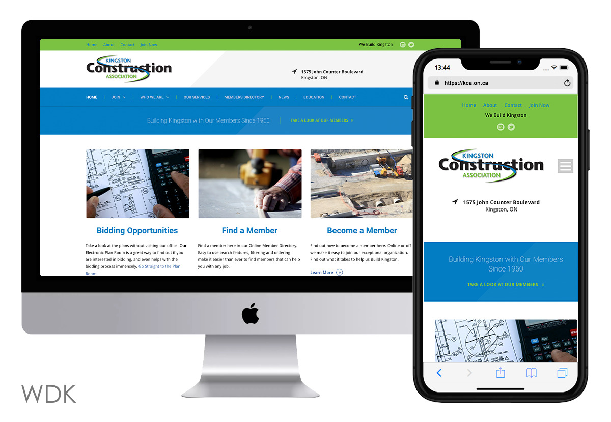 Website Design Kingston | Portfolio | Kingston Construction Association
