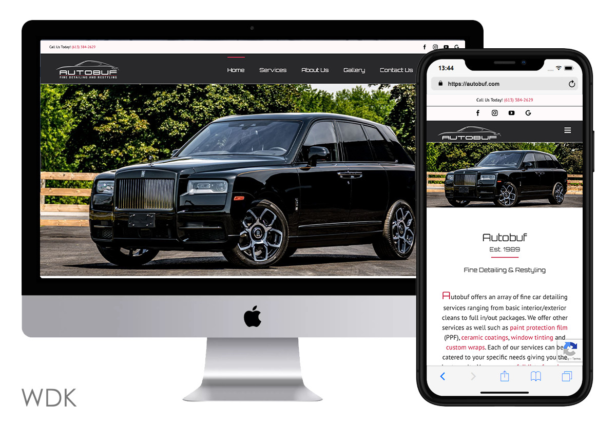 Website Design Kingston portfolio image Autobuf