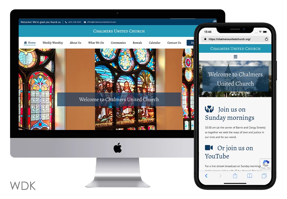 new Chalmers United Church website
