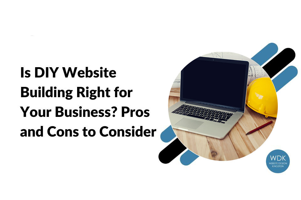 laptop on a desk - is DIY website building right for your business - WDK branded